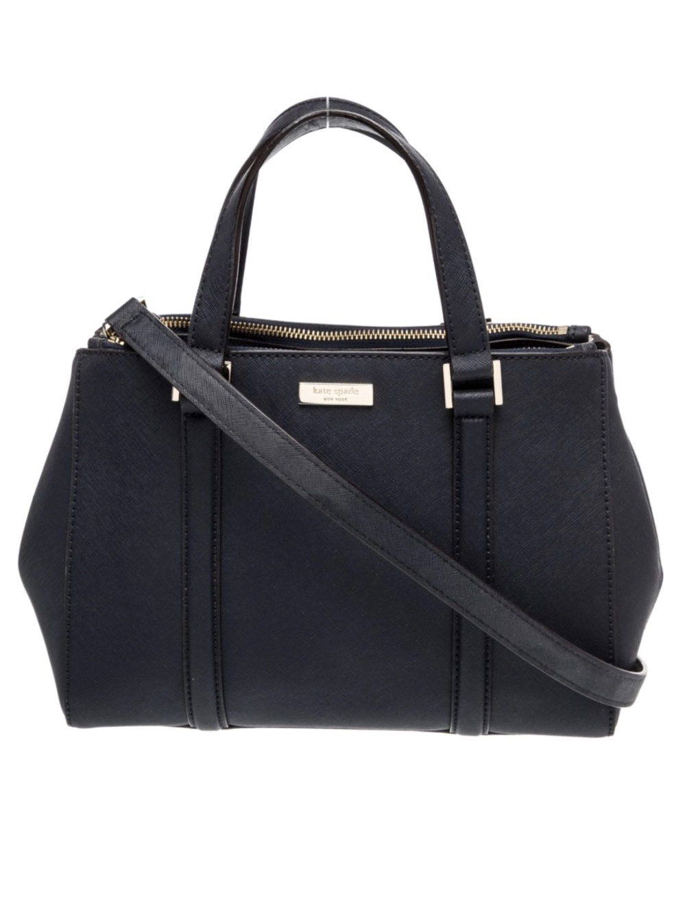kate spade Saffiano Leather Black Shoulder Bag